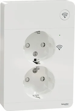 Wiser Exxact Zigbee 2-vägsuttag 16A, Schneider Electric