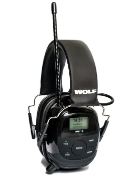 Wolf Headset Pro hörselkåpor, FM/DAB+, Bluetooth