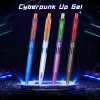 Writech cyberpunk gelpenna svart tyst klick, snabbtorkande