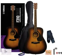 Yamaha F310P stålsträngad westerngitarr, startpaket